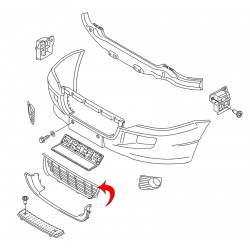 2E0807835A-GRILLE-CENTRALE-CRAFTER