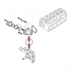 tuyau de jonction de pompe à eau au Thermostat - oem 7302296