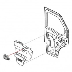 Poignée de Porte Interieure Gauche Iveco