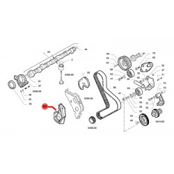 Cache pignon de vilebrequin courroie de distribution pour iveco daily 2006