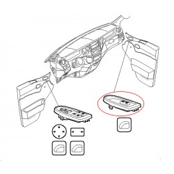 5801304492 commande de leve vitre passager pour iveco