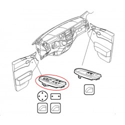 5801304491 commande leve glace et retroviseurs iveco daily