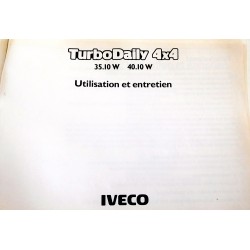 MANUEL D'UTILISATION ET ENTRETIEN TURBODAILY 4X4