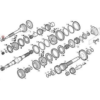 IV42470817 roulement a billes boite de vitesses iveco daily 35s