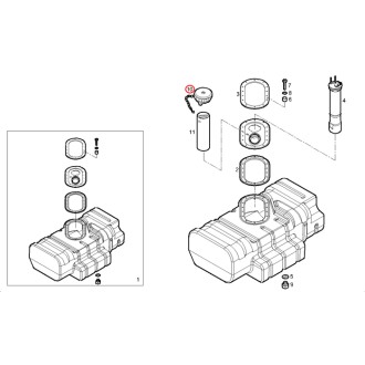 Bouchon de réservoir de carburant Iveco TurboDaily avec clés