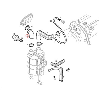 Tuyau d'aspiration, Alimentation d'air OE - NUMÉRO 93818573