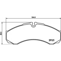 PLAQUETTES DE FREIN ARRIÈRE IVECO DAILY 35C Kit de plaquettes de frein