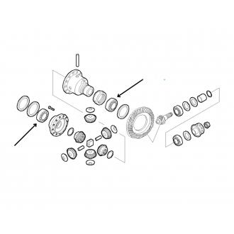 Roulement de différentiel Iveco daily 1996 - 2014