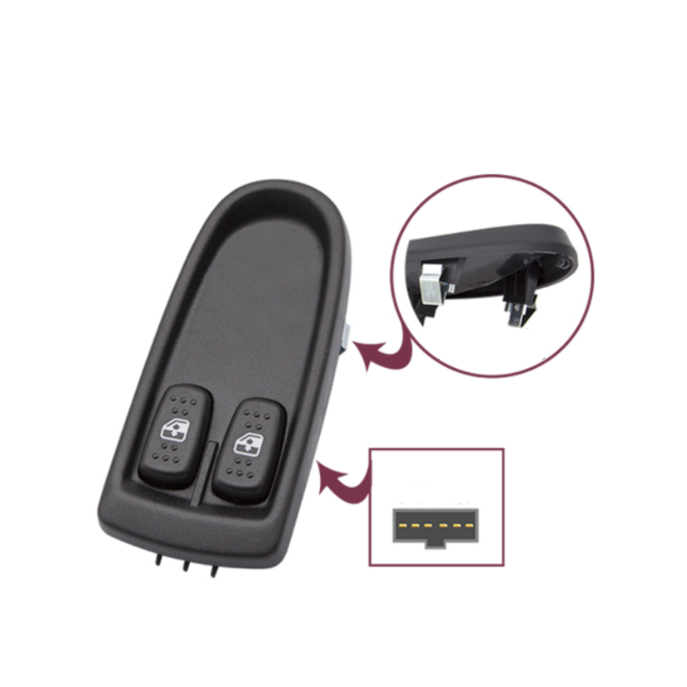 Iveco Daily Left Window Regulator Switch Button (2006+) – OE 5801304490 – Made In Germany