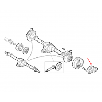 Etrier de frein arrière gauche iveco daily 2000 - 2006