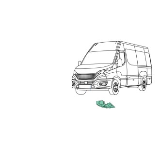 Protection pare-chocs gauche pour véhicule IVECO Daily 35C, 50C, 65C, 70C 3802209