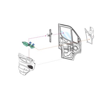 Interrupteur de vityre électrique gauche pour véhicule IVECO Daily 35C, 35S, 50C, 70C