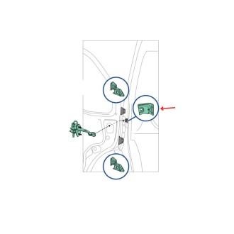 Support de cale-porte pour véhicule IVECO Daily 35C, 35S, 50C, 65C, 70C