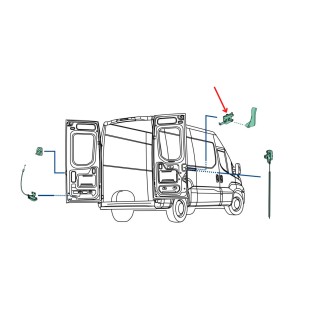 Serrure de porte arrière pour véhicule IVECO Daily 35C, 35S, 50C, 70C