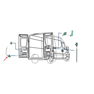 Serrure de porte arrière pour véhicule IVECO Daily 35C, 35S, 50C, 70C