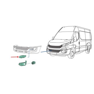 Feu clignotant avant droit pour véhicule IVECO Daily 35C, 35S, 50C, 70C