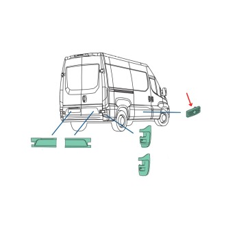 Feu latéral droite gauche pour véhicule IVECO Daily 35C, 35S, 50C, 70C