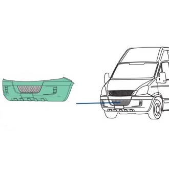 support de Pare-Chocs avant côté droit pour IVECO DAILY de 1990 à 1999