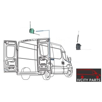 Serrure porte arrière pour véhicule IVECO daily 35C, 35S, 50C, 70C