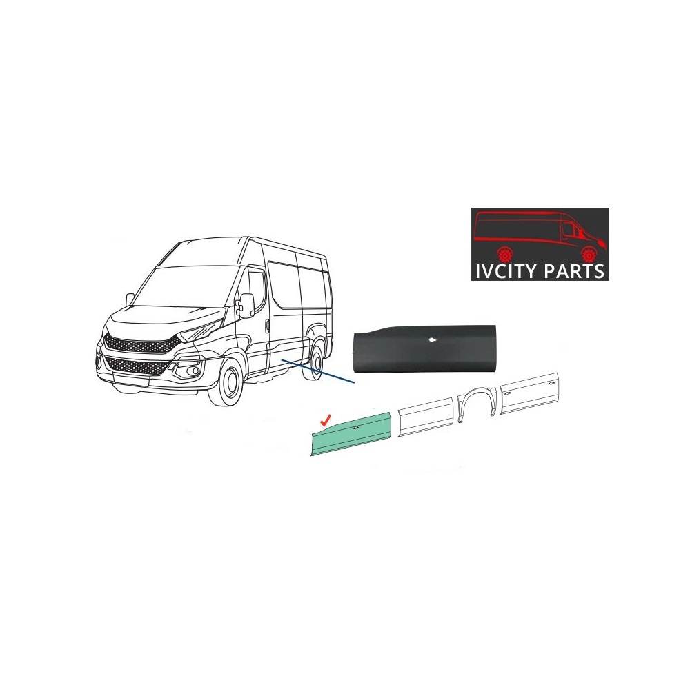 protection de porte coulissante iveco daily.