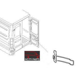 ARRET DE PORTE ARRIERE POUR IVECO DAILY DE 2000 A 2011.