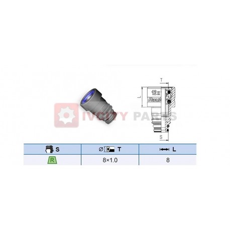 Raccord Pneumatique Mx Iveco Stralis Trakker - Expédition Rapide - 41285236