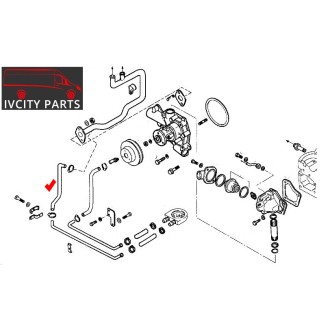 durite circuit refroidisseur huile 4852226
