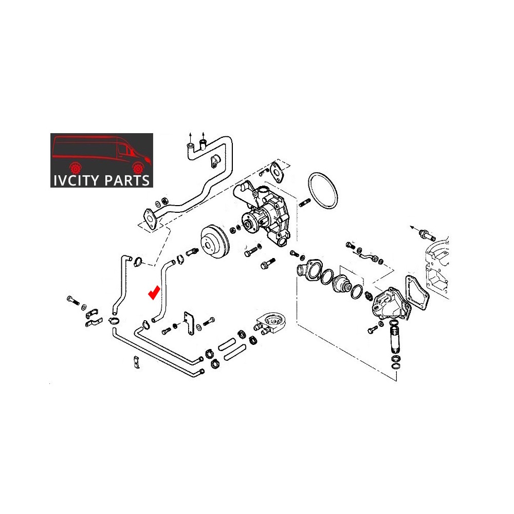 durite circuit refroidisseur huile 4852225 durite circuit refroidisseur huile 4852225