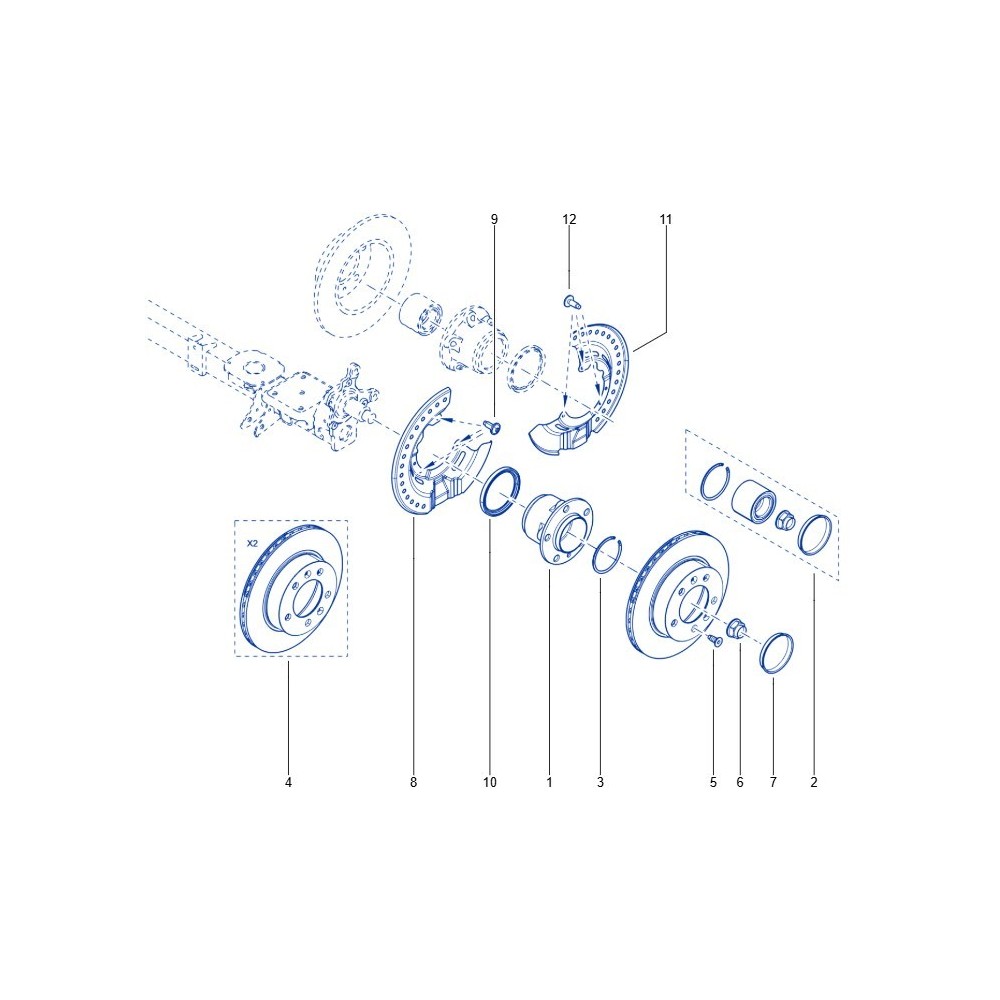 kit de 2 disques de frein pour essieu master IV 432000138R kit de 2 disques de frein pour essieu master IV 432000138R