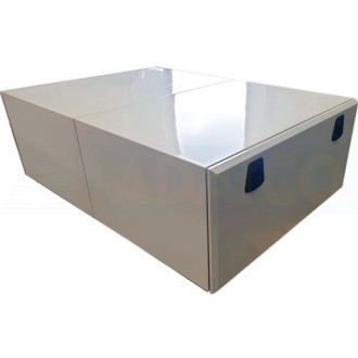 coffre de rangement arrière cabine hauteur 130 cm